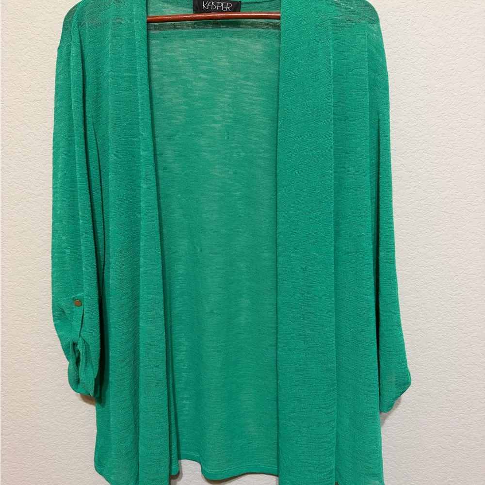 Kasper Women's Vibrant Green Cardigan